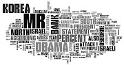 A word cloud formed with the combined news reports (combined stories)