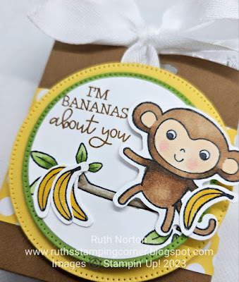 stampin up, little monkey