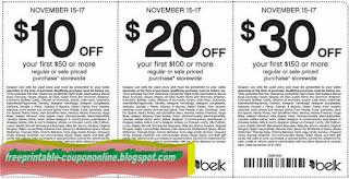 Free Printable Belk Coupons