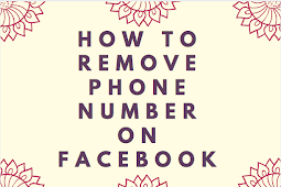 How to remove phone number on Facebook