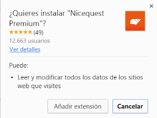 plugin nicequest para chrome