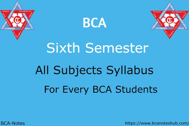 Syllabus of BCA Sixth Semester
