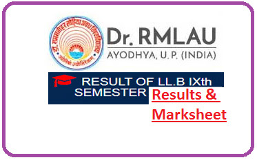 RMLAU Faizabad LLB 9th Sem Result 2023