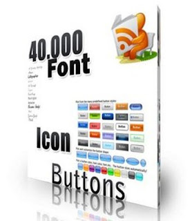 Download 40.000 Fonts, Icons & Buttons for Web, Designer