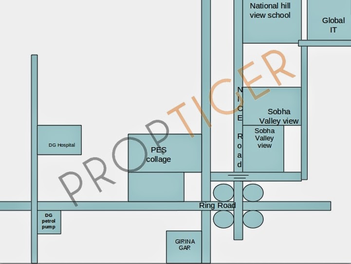 Sobha Valley View Location Plan