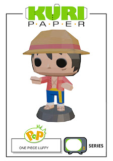 Kuri Paper - Funko Pop One Piece Luffy papercraft