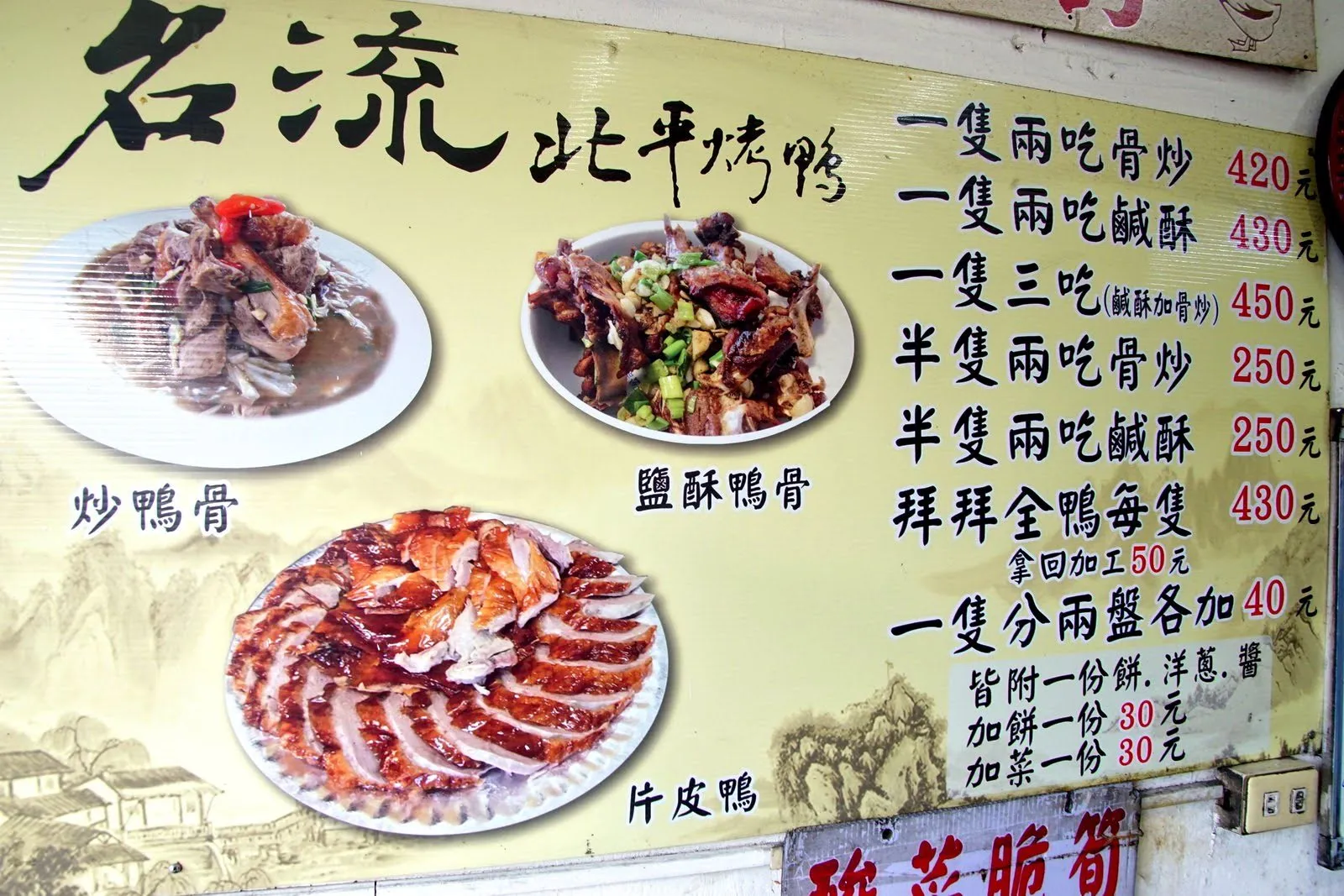 [台南][永康區] 名流北平烤鴨｜中山南路排隊烤鴨店｜食記