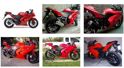 Kawasaki Ninja 250 Merah Modifikasi Ninja