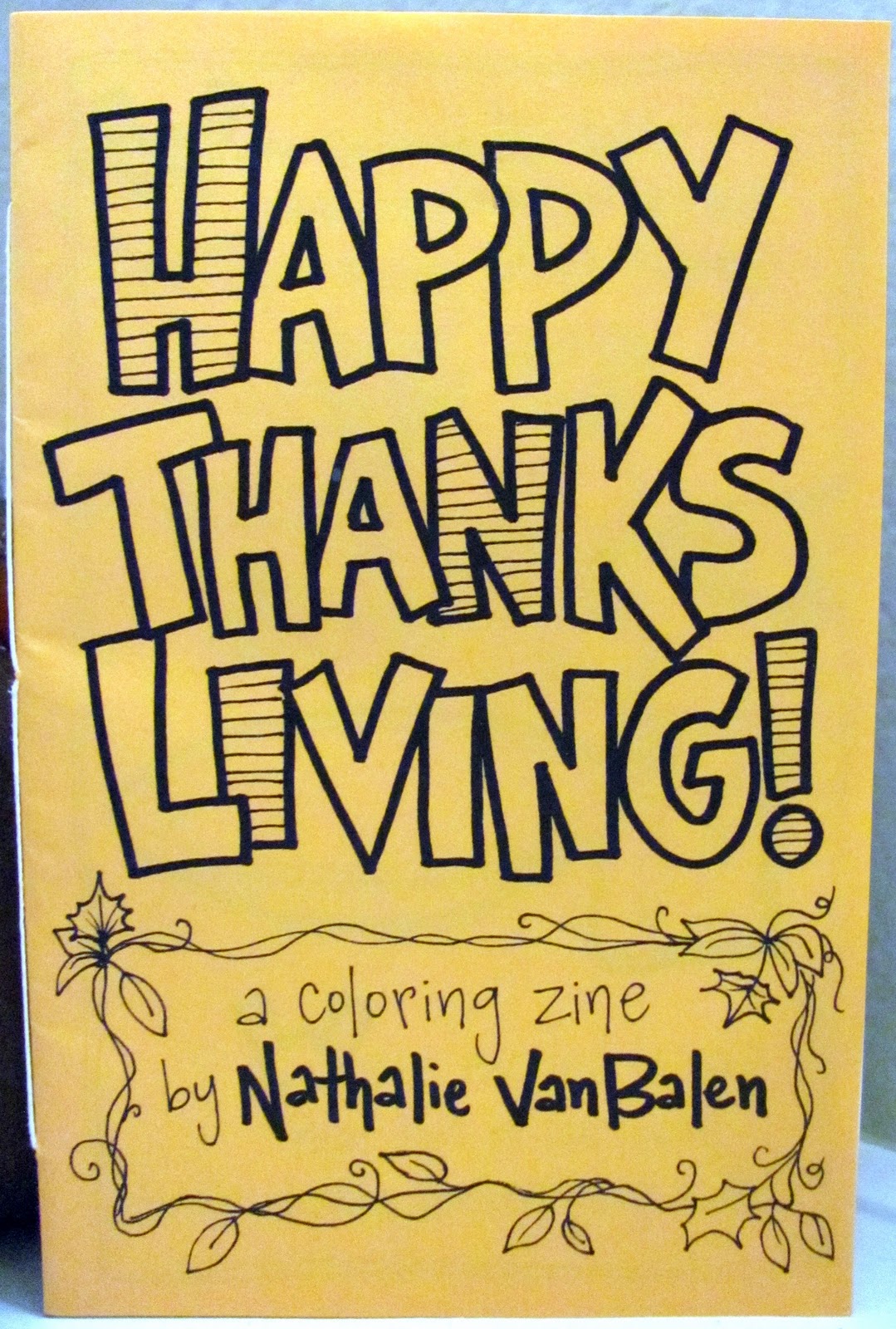 Download Little House of Veggies: Adorable childrens coloring zine for Thanksgiving!