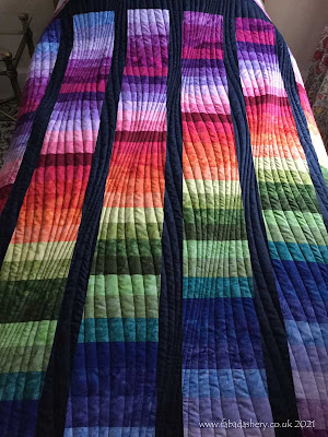 Olwen's Rainbow quilt