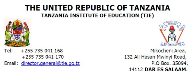 Tanzania insitute of education letter of vacancy.