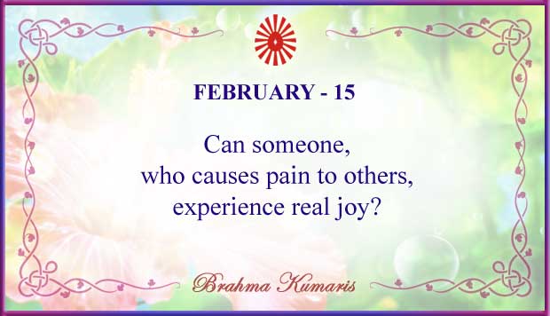 Thought For The Day February 15