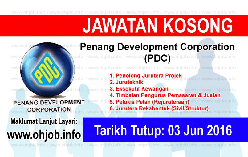 Job Vacancy at Penang Development Corporation (PDC) - JAWATAN KOSONG KERAJAAN  KERJA KOSONG 