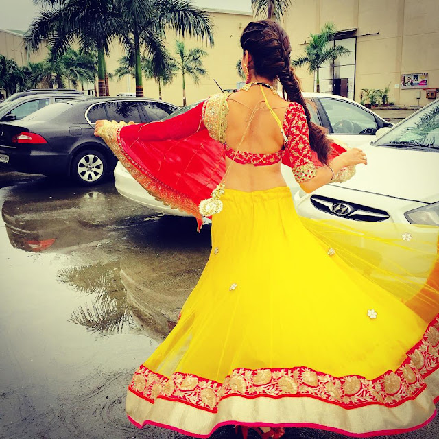 Stunning Hot Rubina Dilaik Backless Photo