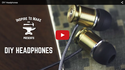  Keren! Video Gokil Ini Menunjukkan Cara Membuat Earphone Dari Peluru