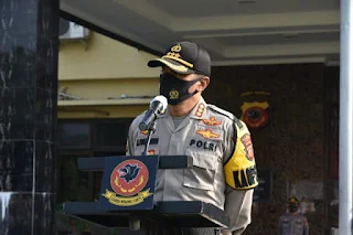 Kapolresta Cirebon Pimpin Upacara Korp Raport Kenaikan Pangkat Pengabdian