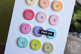 Sunny Studio Stamps: Cute As A Button Rainbow Card and Video by Eloise Blue