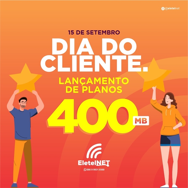 Mês do Cliente: EletelNet lança planos de até 400MB