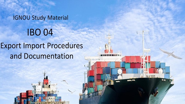 Export Import Procedure and Documentation