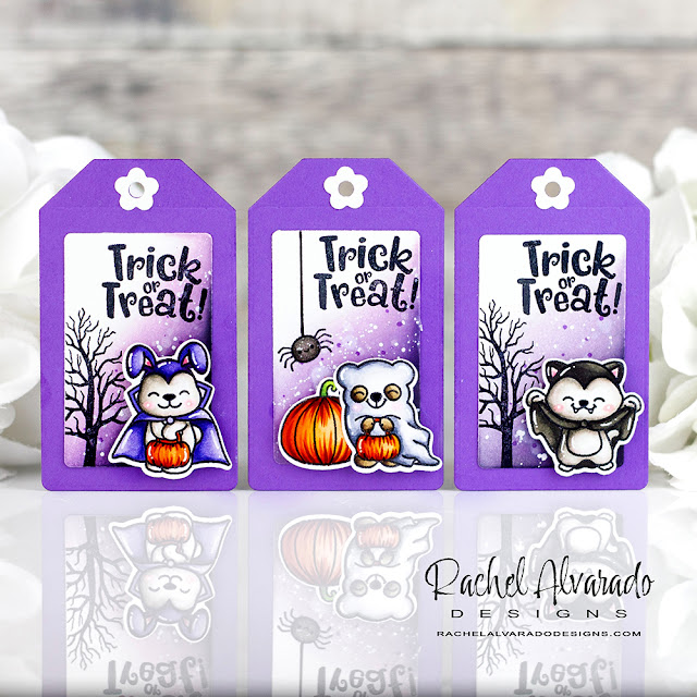 Sunny Studio Stamps: Too Cute To Spook Tags by Rachel Alvarado (featuring Mini Mat & Tag Dies)