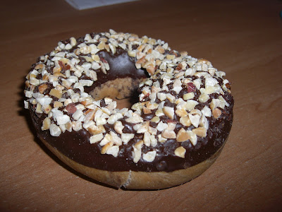 Picture of the doughnut dog treat that I picked up for Rudy while I visited a dog bakery during my shopping trip