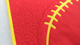Chiefs football modern mini quilt