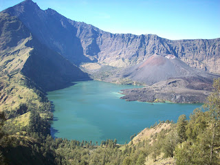 Pemandangan Danau Segara Anak Di Gunung Rinjani lombok