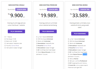 paket web hosting Hostinger