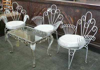 Iron Garden Furniture on Iron Garden Chairs