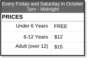 2008 Prices Hannah Haunted House