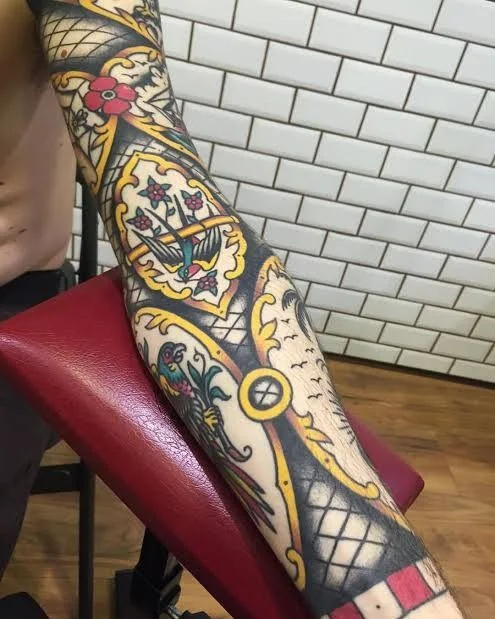 Foto de tatuaje estilo vieja escuela