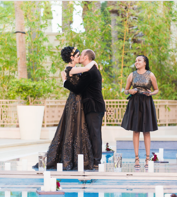 red rock Las Vegas wedding, Las Vegas african american wedding officiant