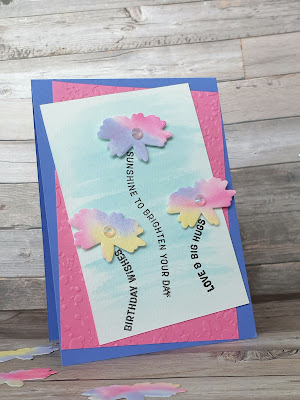 Sending Smiles stampin up watercolour card