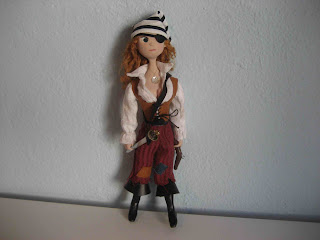 woman pirate doll eyepatch