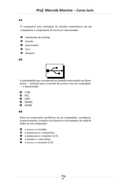 NOÇÕES BÁSICAS DE HARDWARE E SOFTWARE