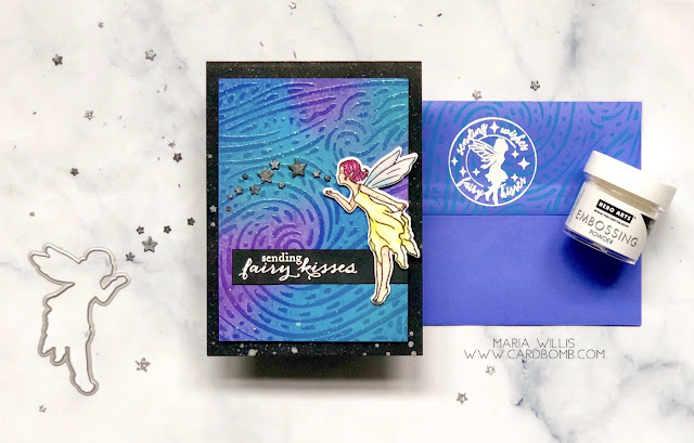 #mariawillis, #cardbomb, #heroarts, #newrelease, #newcatalog, #2019heroartscatalog, #colorlayeringiris, #fairykisses, #maildelivery, #thestampingvillage, #starrynight, #cards, #cardmaking, #handmadecards, #craft, #papercraft, #stamp, #ink, #paper, #handmade, #diy, #create, #color, #watercolor, #copics, #copicmarkers, #fairy, #distressoxides, #flowers, #mixedmedia, 