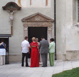 The priest gives a briefing