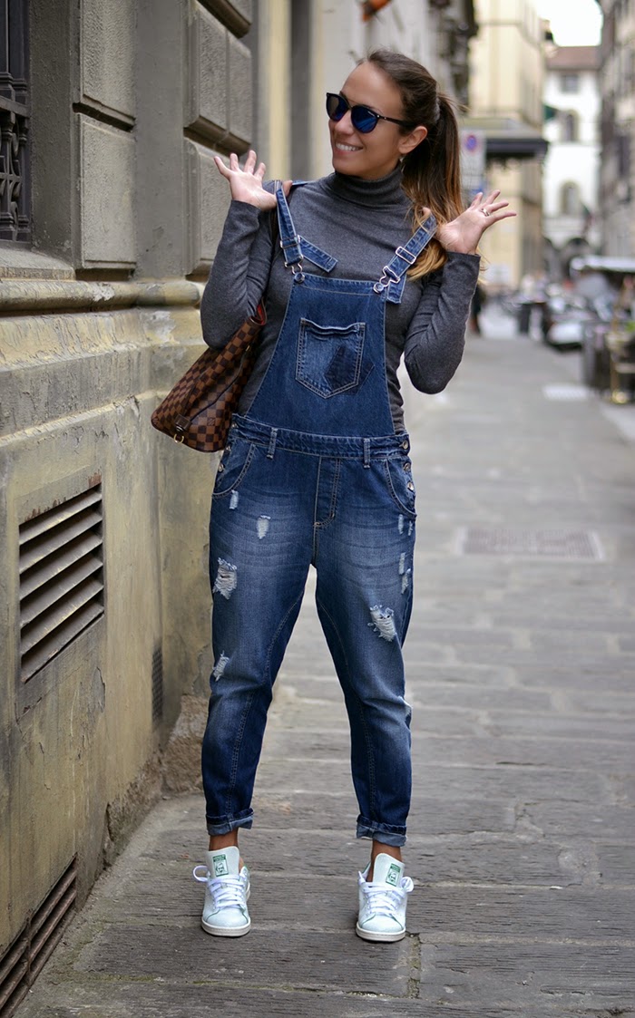 salopette jeans outfit