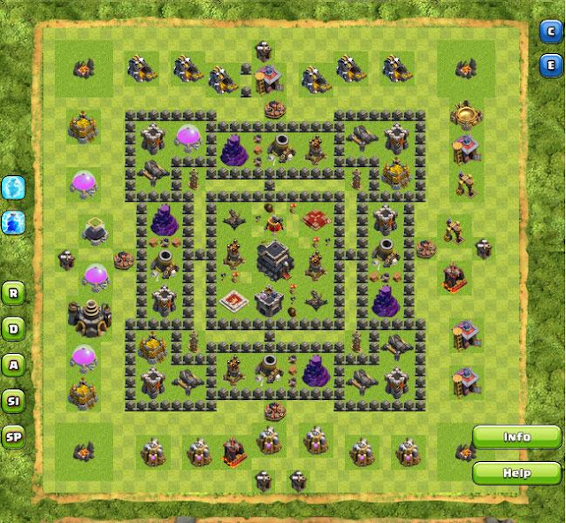 Base WAR Town Hall 6-10 Terbaik Di CLASH OF CLANS.