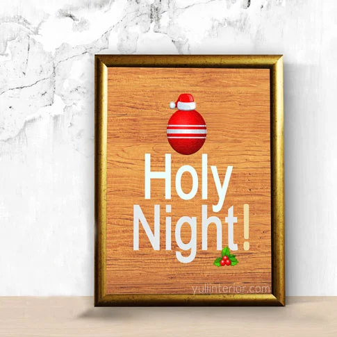 Oh Holy Night, Christmas Wall Frame Decor in Port Harcourt, Nigeria