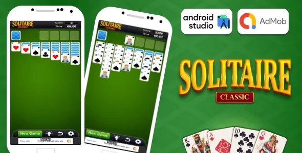 Solitaire Classic - Solitaire Game Android Studio Project with AdMob Ads + Ready to Publish