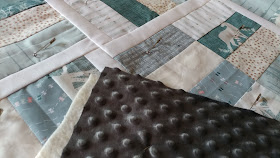 Baby quilt using Blithe fabrics by Art Gallery Fabrics