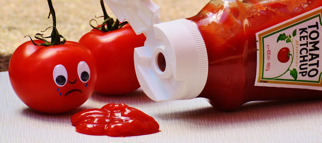 tomato sad to see ketchup
