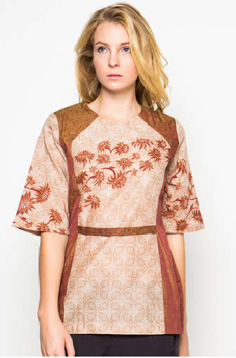  Model baju dress panjang brokat batik kombinasi murah 