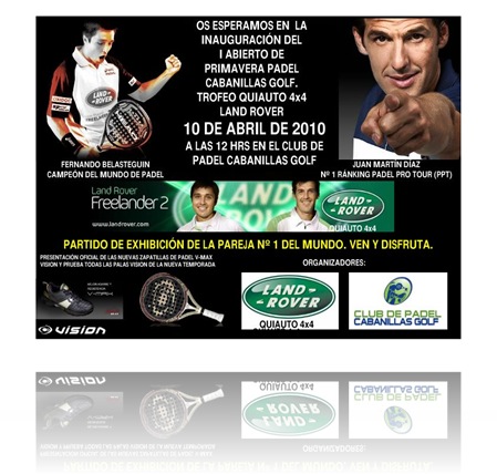 Vision patrocina el I abierto cabanillas golf padel