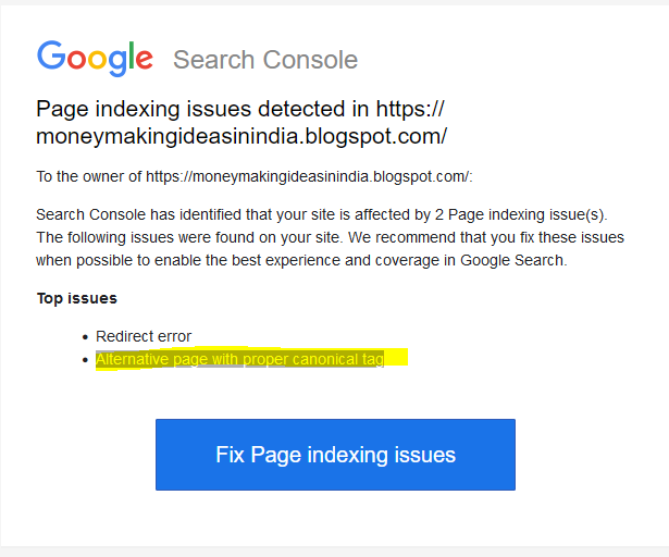 Alternative page with proper canonical tag,page proper canonical,proper canonical tag,alternative page proper,internal link structure,canonical tag error,google found something,while crawling pages,link structure blog,google search console