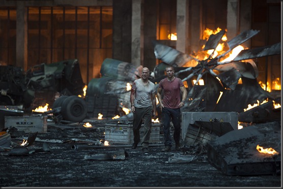 Bruce Willis and Jai Courtney in A GOOD DAY TO DIE HARD