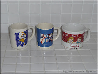 mugs with food advertising