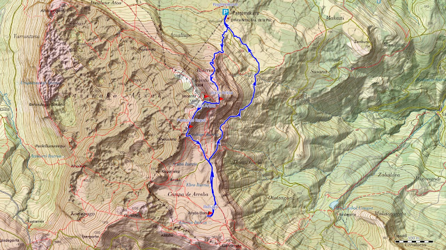 Mapa ruta Lekanda Arista Este