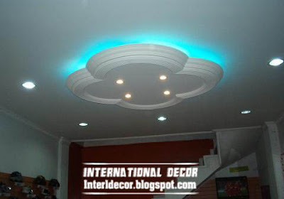 Interior Decor Idea: Gypsum ceilings designs with blue ceiling ...